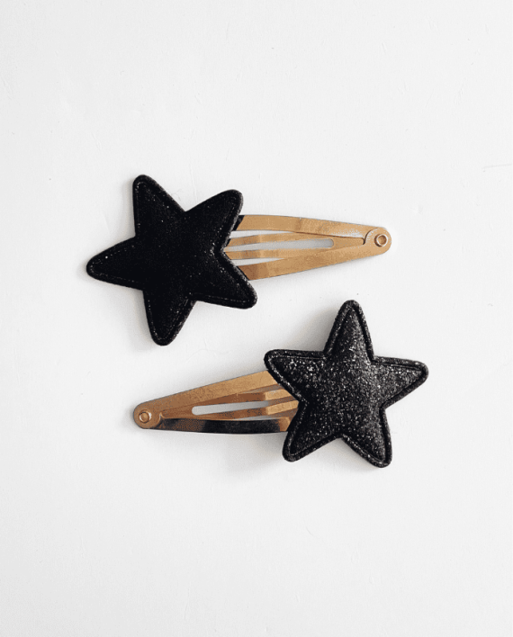 Pack estrellas glitter negra - Imagen 2